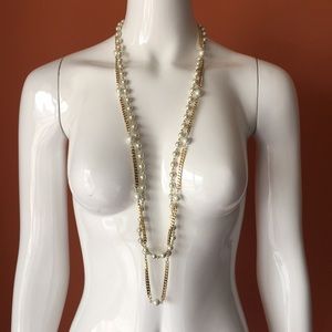 Lisa Freede Two Pearl Chain Necklaces